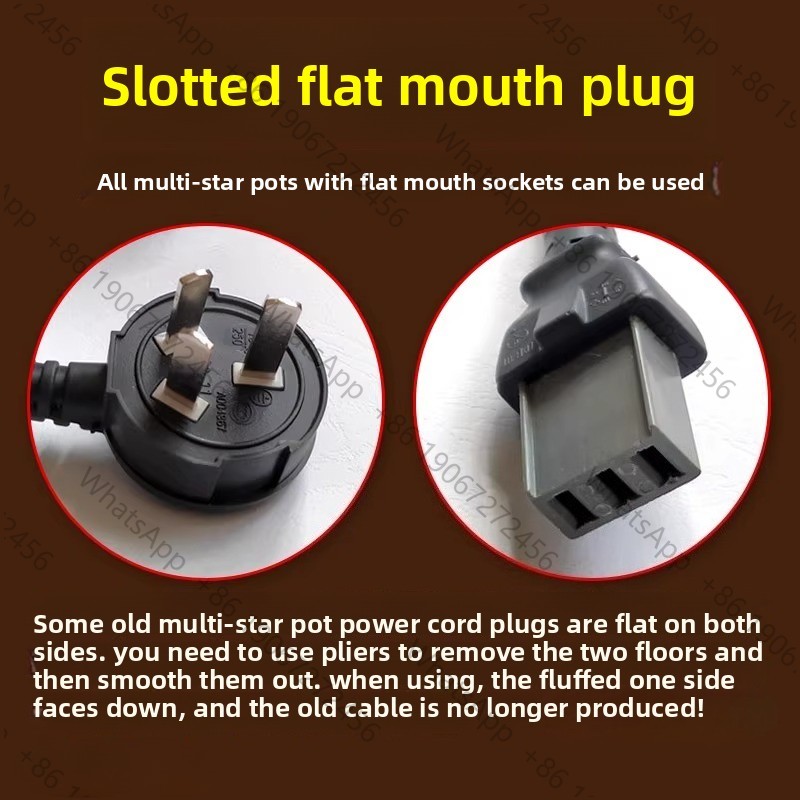 Wok Electric Flat - Oryginalna przewodowa linia połączeniowa do wielofunkcyjnego