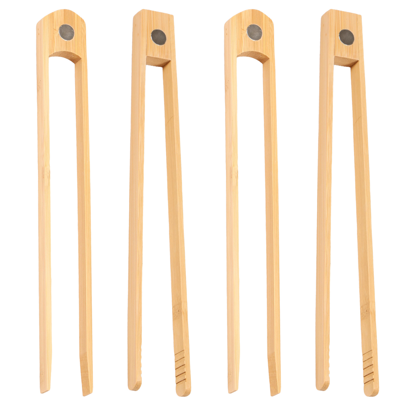 Kitchen Appliances Set - Zestaw szczypiec do tostera z bambusa