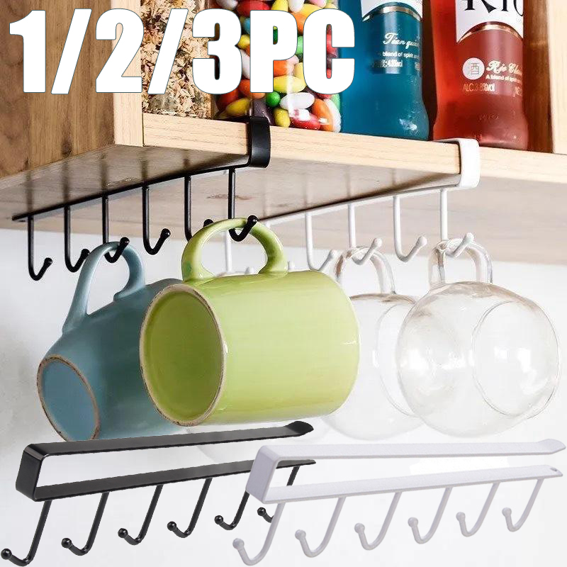 Kitchen Appliances Shelves - 1/2/3 szt. 6 haczyków wieszak do