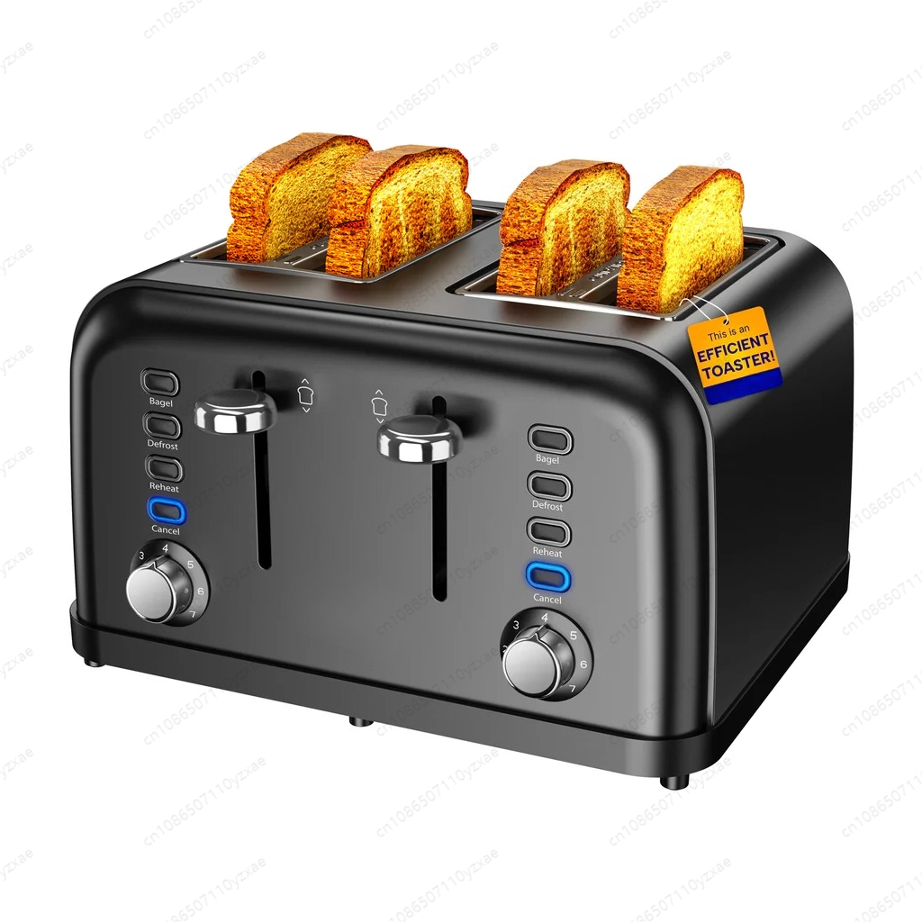 Toaster 4 Slice - Toster 4-kromkowy o wysokiej wydajności, precyzyjna