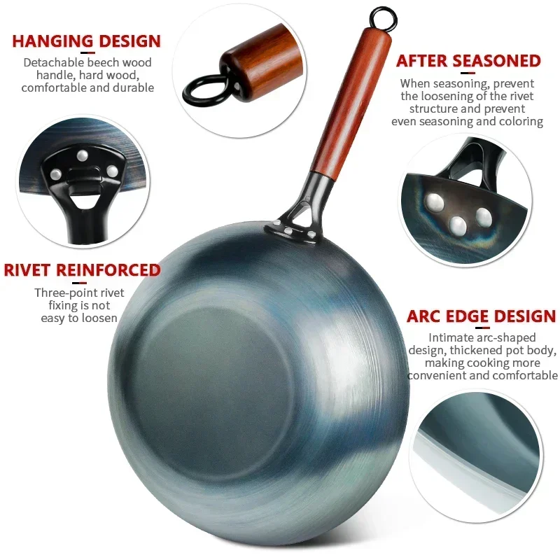 Wok Electric Flat - Patelnia wok z płaskim dnem 13,5