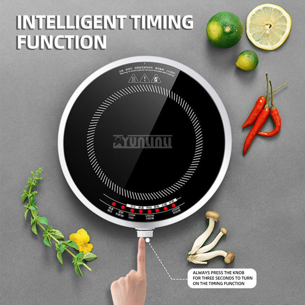 Okrągła Inteligentna Kuchenka  – Induction Cooktop Portable recenzja i cena