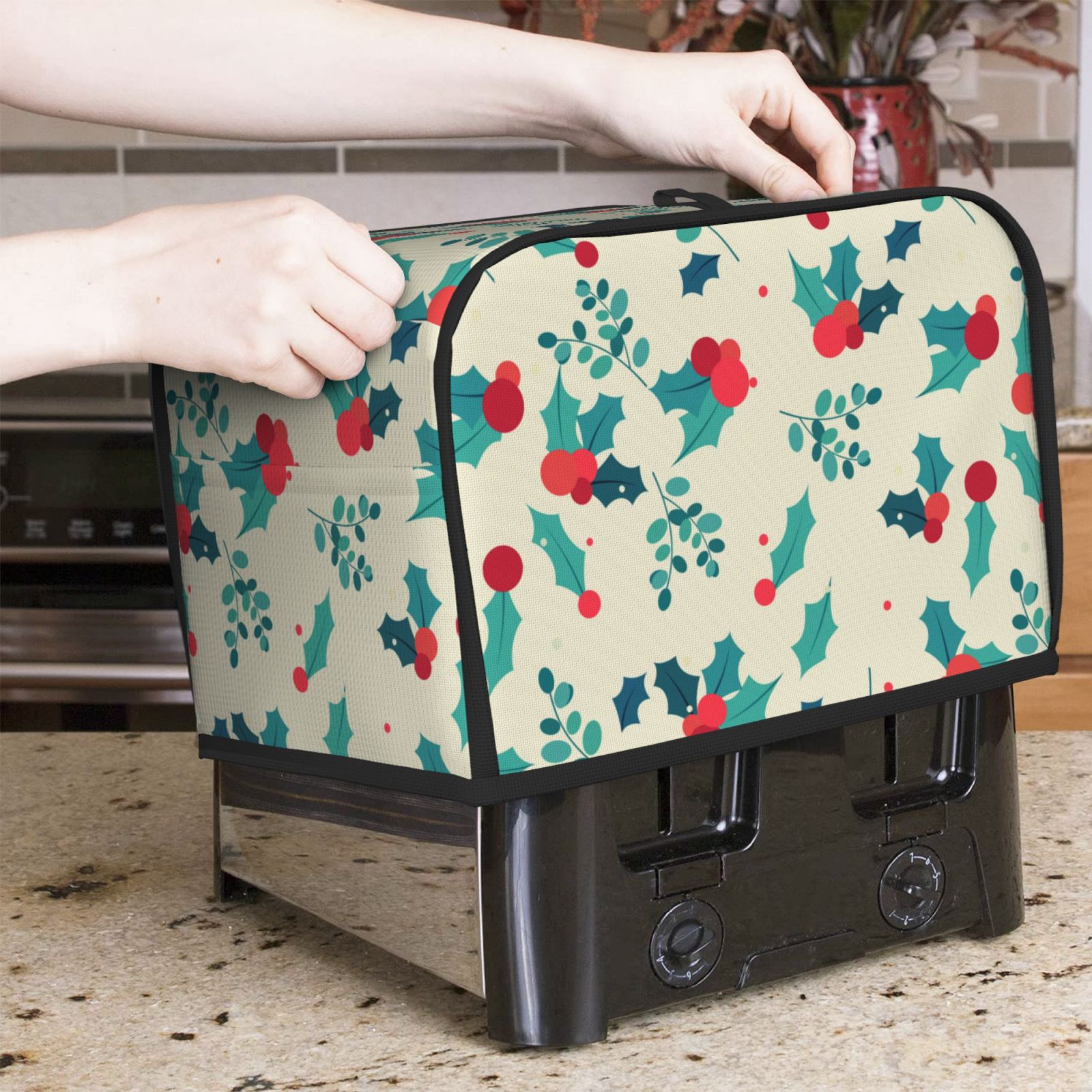 Świąteczny nadruk z owocami 2  – Toaster 4 Slice recenzja i cena