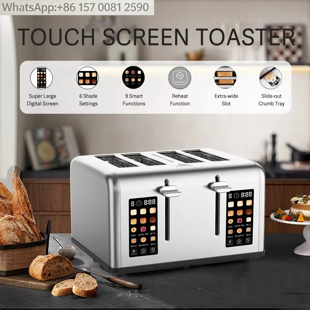 Duży elektryczny toster z cyfr – Toaster 4 Slice recenzja i cena