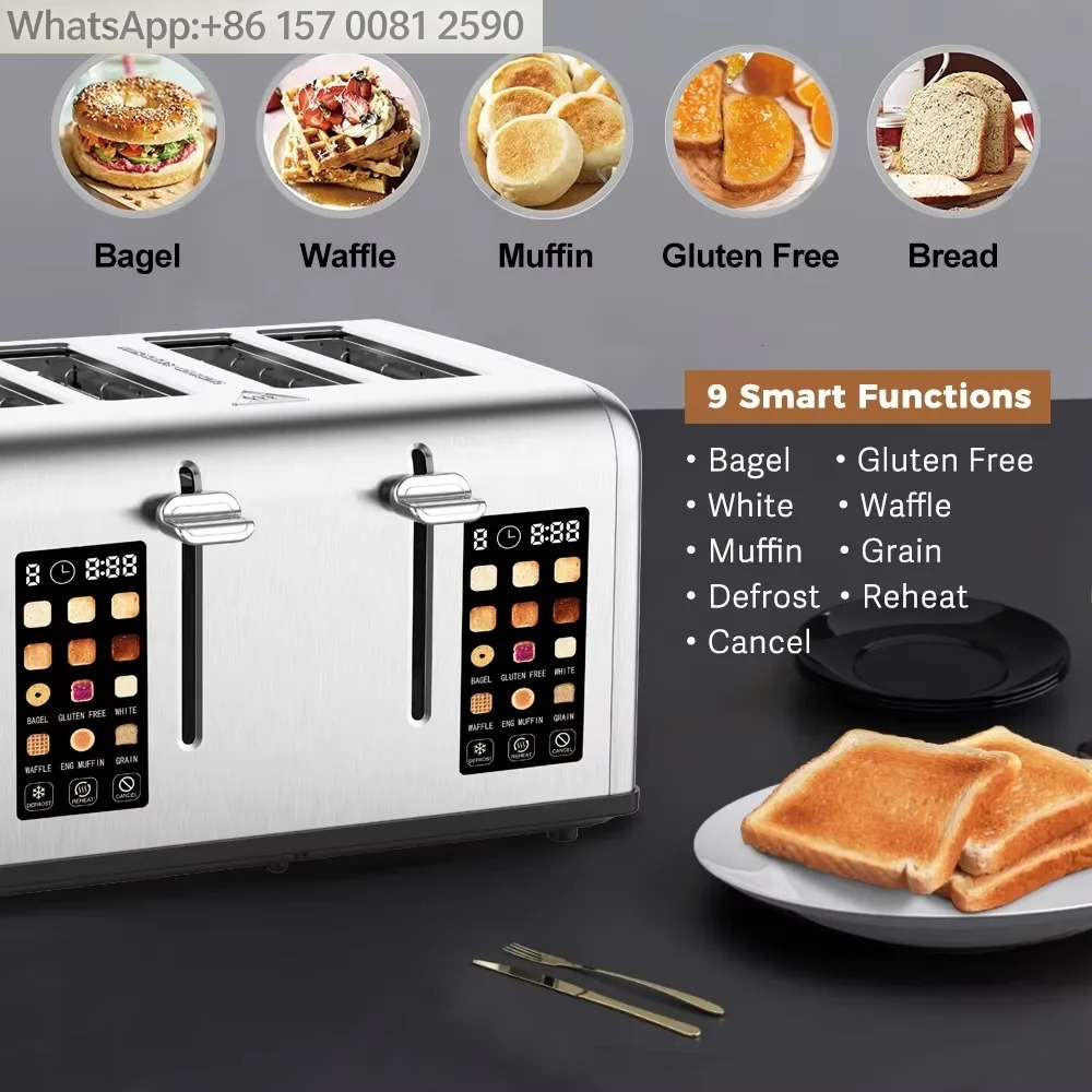Duży elektryczny toster z cyfr – Toaster 4 Slice recenzja i cena