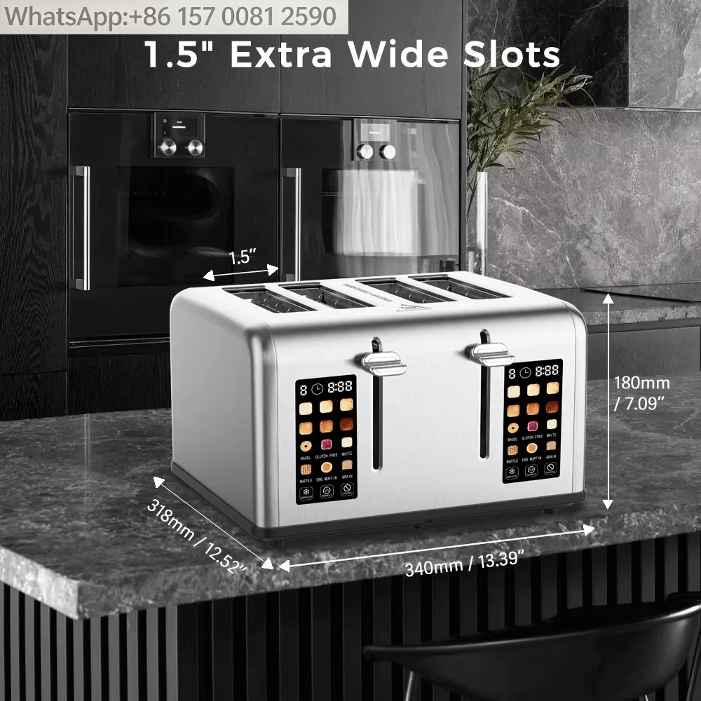 Duży elektryczny toster z cyfr – Toaster 4 Slice recenzja i cena