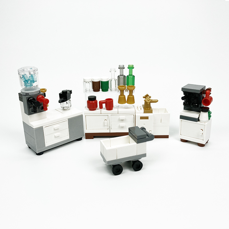 MOC blok kreatywne zabawki urz – Kitchen Appliances Cabinet recenzja i cena