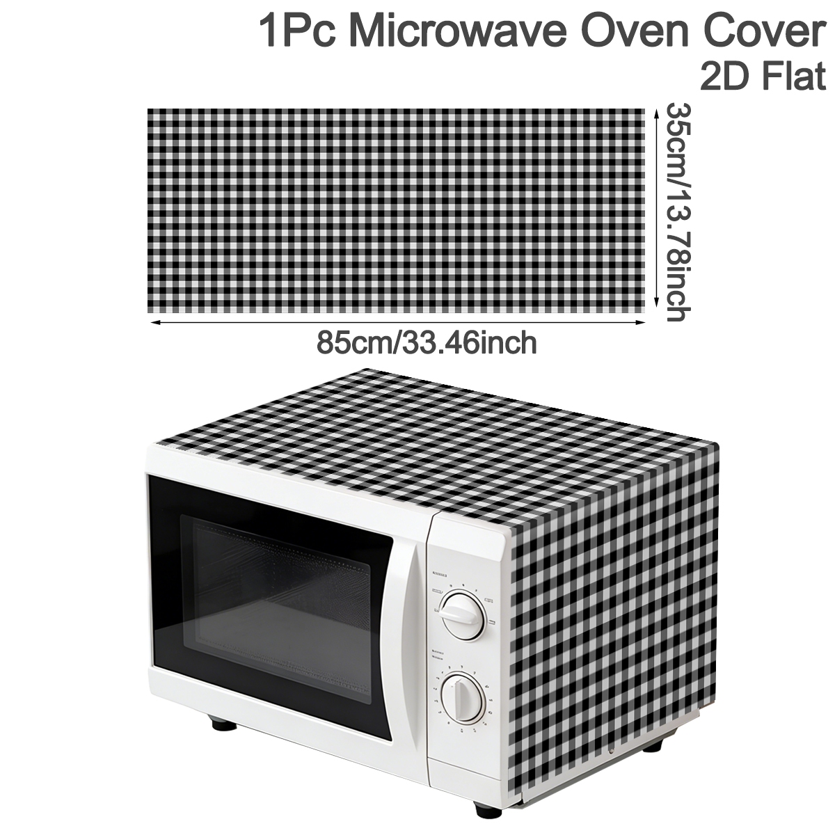 Czarno-biała krata, pokrowiec  – Kitchen Appliances Japan recenzja i cena