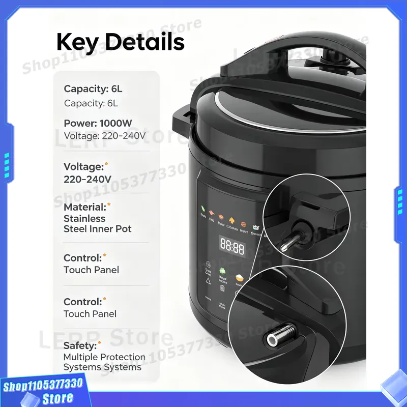 Elektryczny szybkowar 6L 8L 10 – Kitchen Appliances Direct recenzja i cena